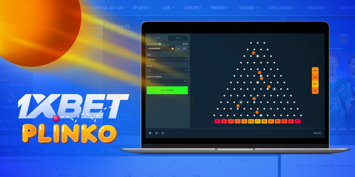 1xbet Plinko на ноутбуке